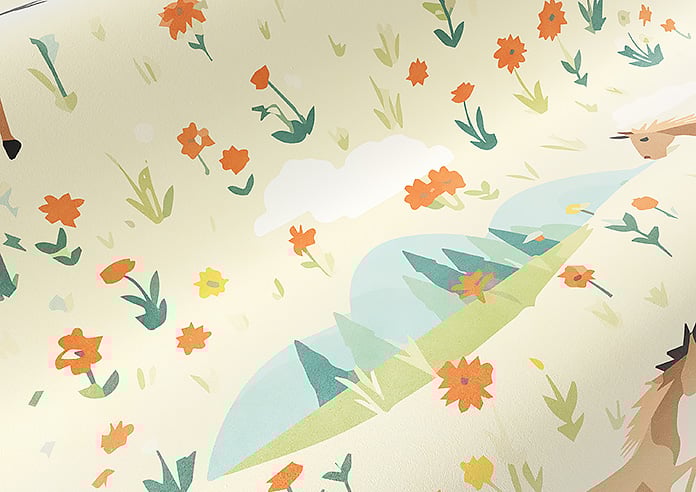 Prairie Horses, Amber Acres - Motorised Roman Blind - Image 4